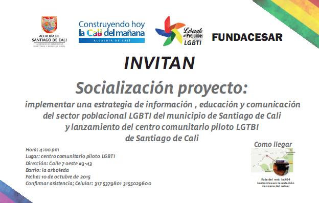  Inauguracin y Apertura del Centro Comunitario Piloto LGBTI de Santiago de Cali [CALI] 