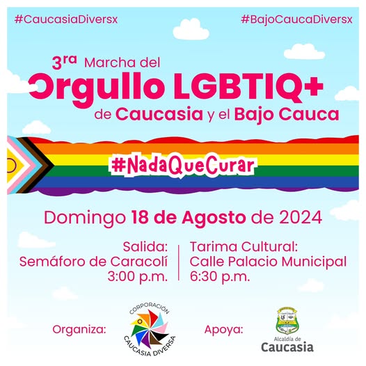 3� Marcha Del Orgullo LGBTQ+ De Caucasia Y El Bajo Cauca 2024