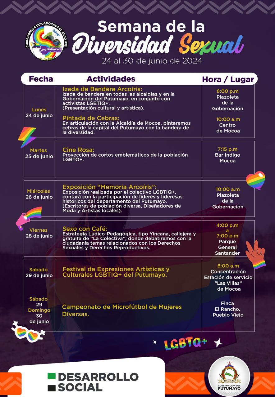 Desfile Festival De Expresiones Art�sticas Y Culturales De La Poblaci�n LGBTIQ Del Putumayo 2024