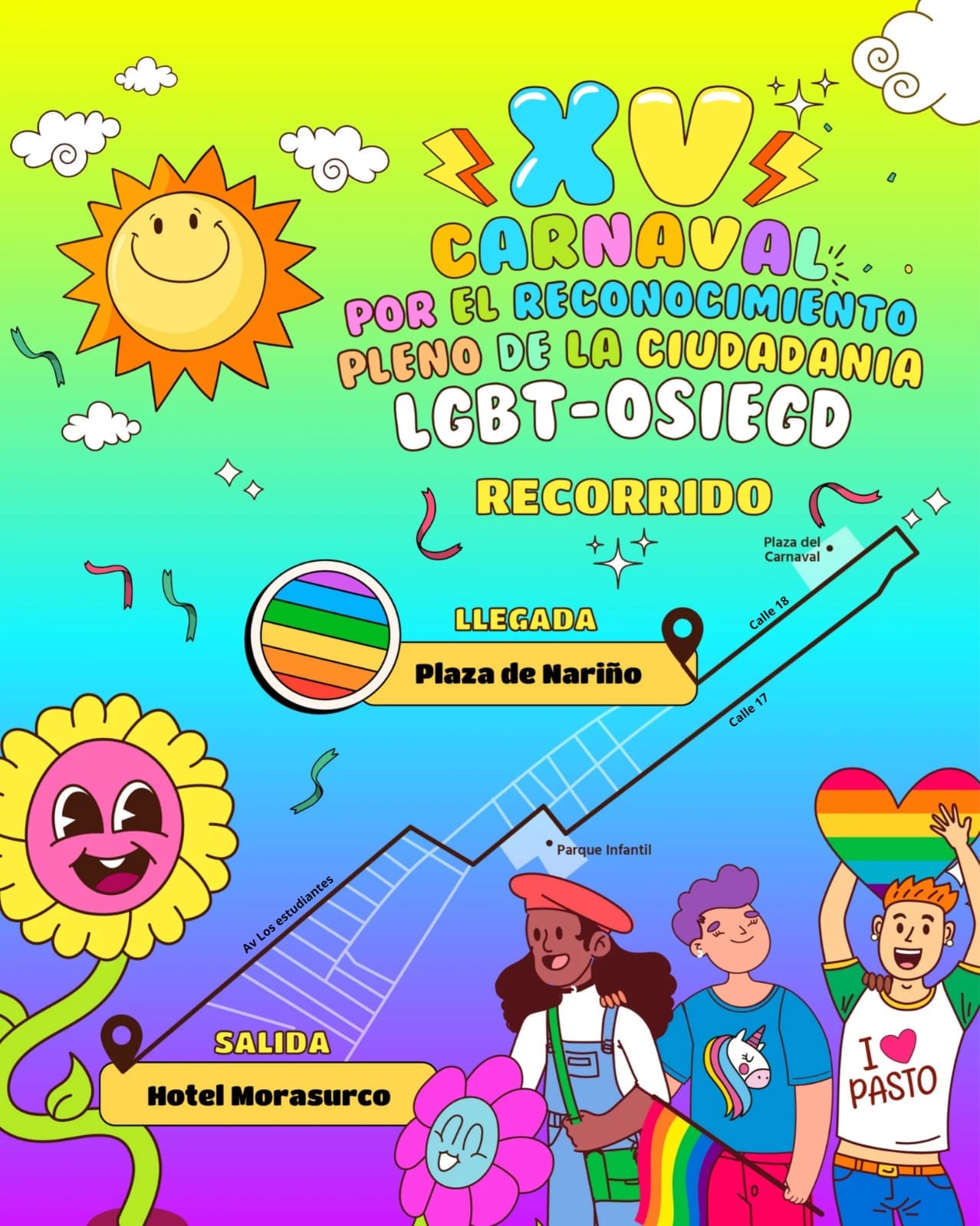15� Carnaval Por El Reconocimiento Pleno De La Ciudadania Plena LGBT-OSIGD De Pasto 2024