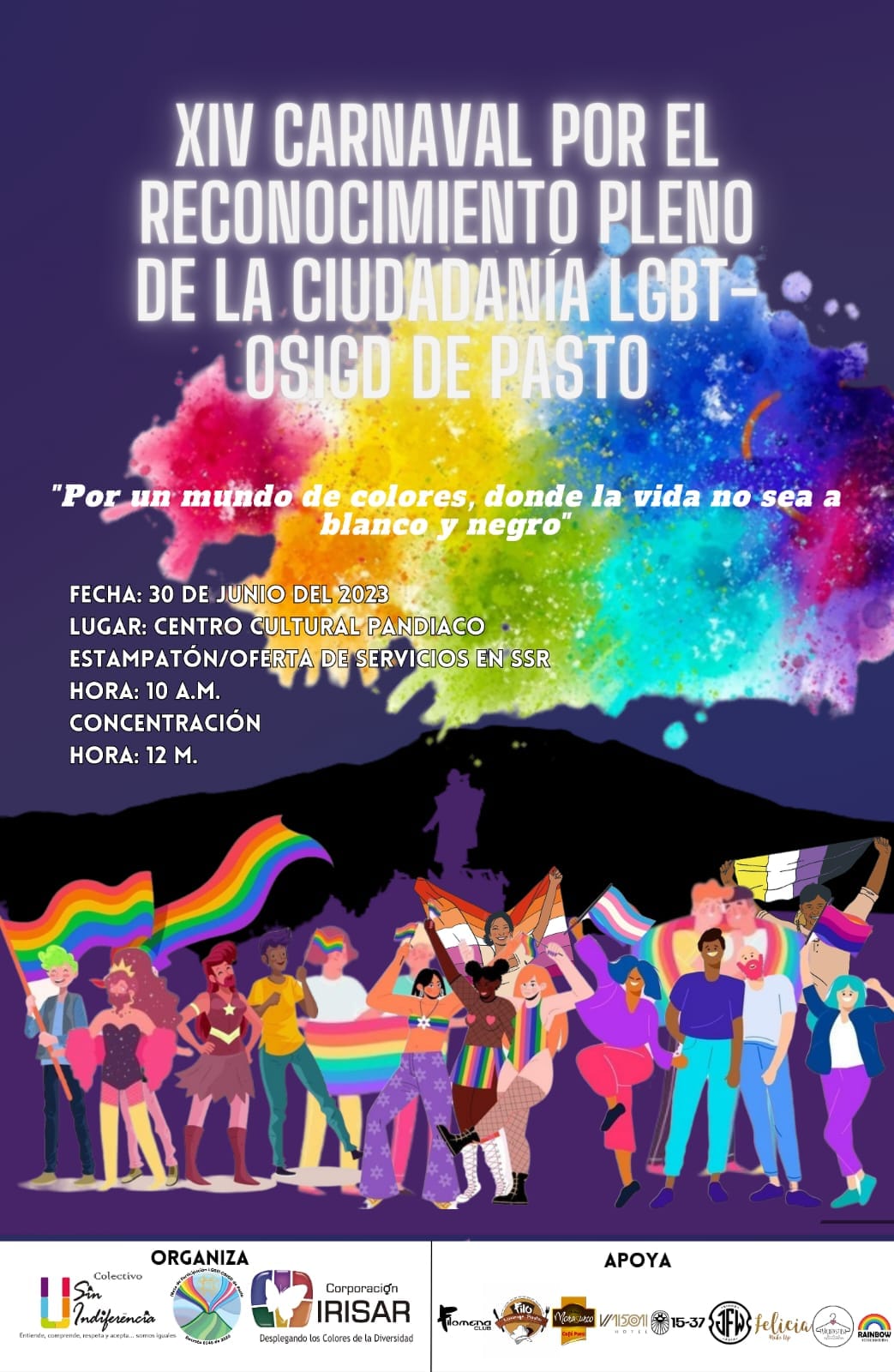 14 Carnaval Por El Reconocimiento Pleno De La Ciudadania Plena LGBT OSIGD De Pasto 2023