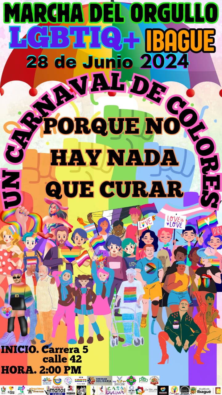 Marcha Del Orgullo LGBTIQ+ Ibagu 2024 Carnaval de Colores