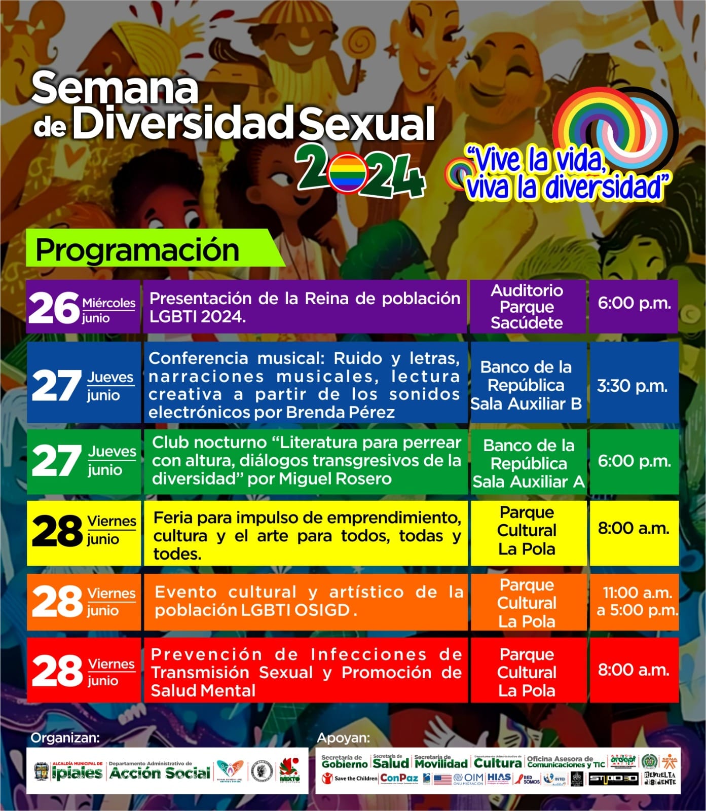 4 Marcha por la Dignidad del Orgullo LGBTIQ+ Ipiales 2024