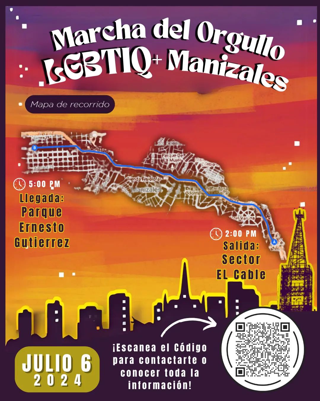 Marcha del Orgullo LGBTIQ+ de Manizales 2024
