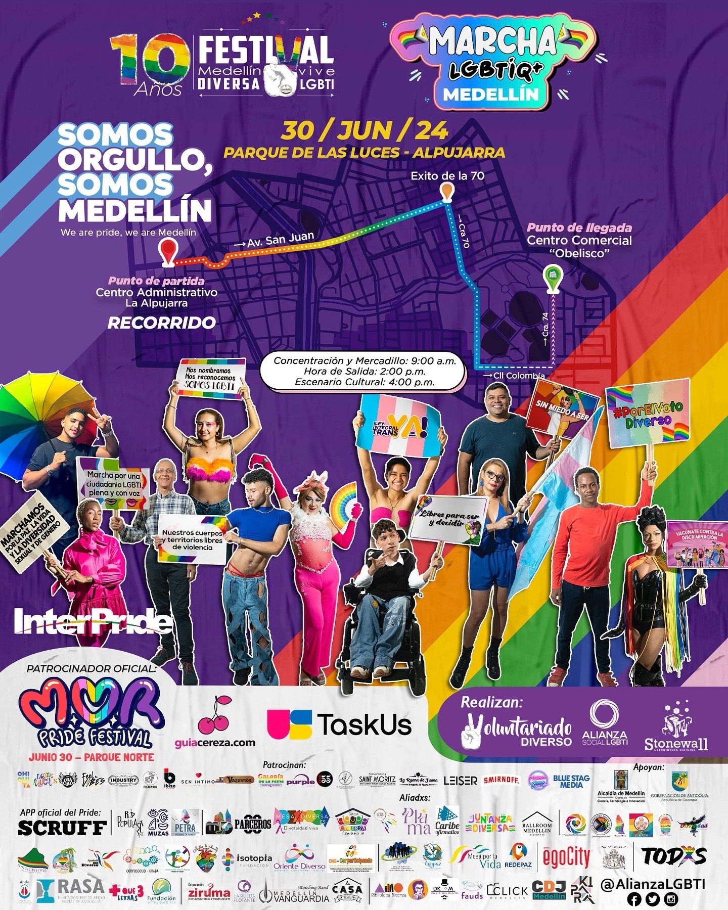 Marcha LGBTIQ Medellin 2024