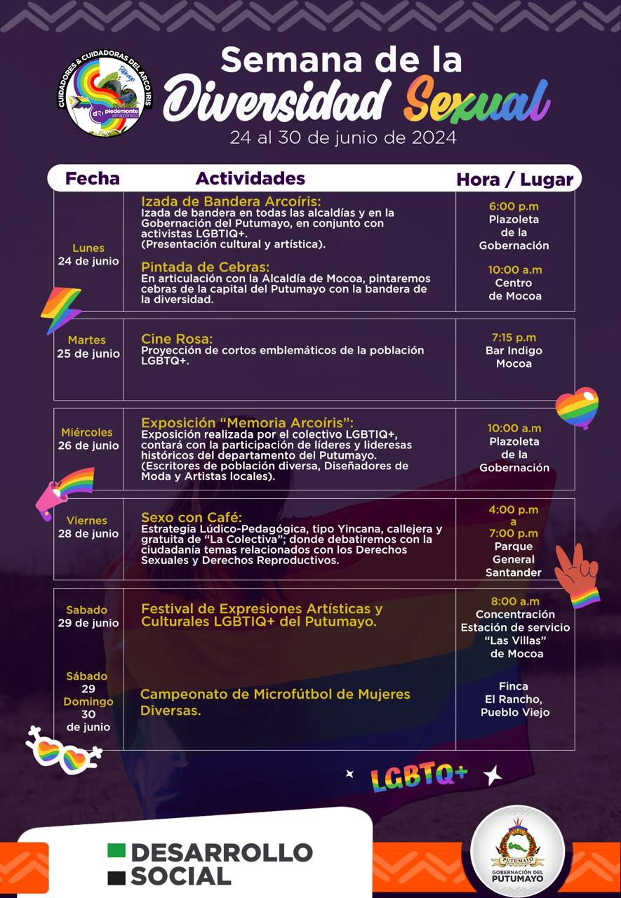 Desfile Festival De Expresiones Artsticas Y Culturales De La Poblacin LGBTIQ Del Putumayo 2024