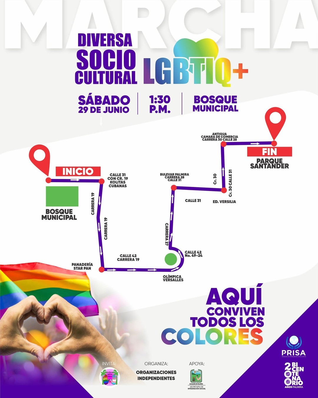 Marcha Del Orgullo LGBTIQ+ Palmira 2024