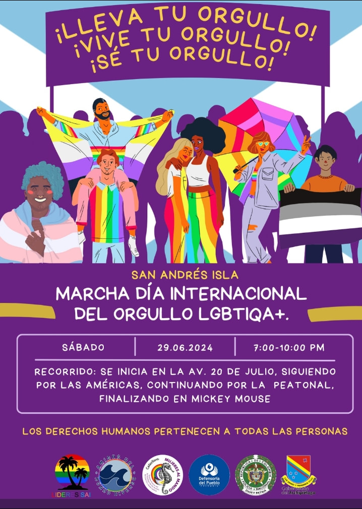 2 Marcha Dia Internacional Del Orgullo LGBTIQA+ San Andrs Islas 2024