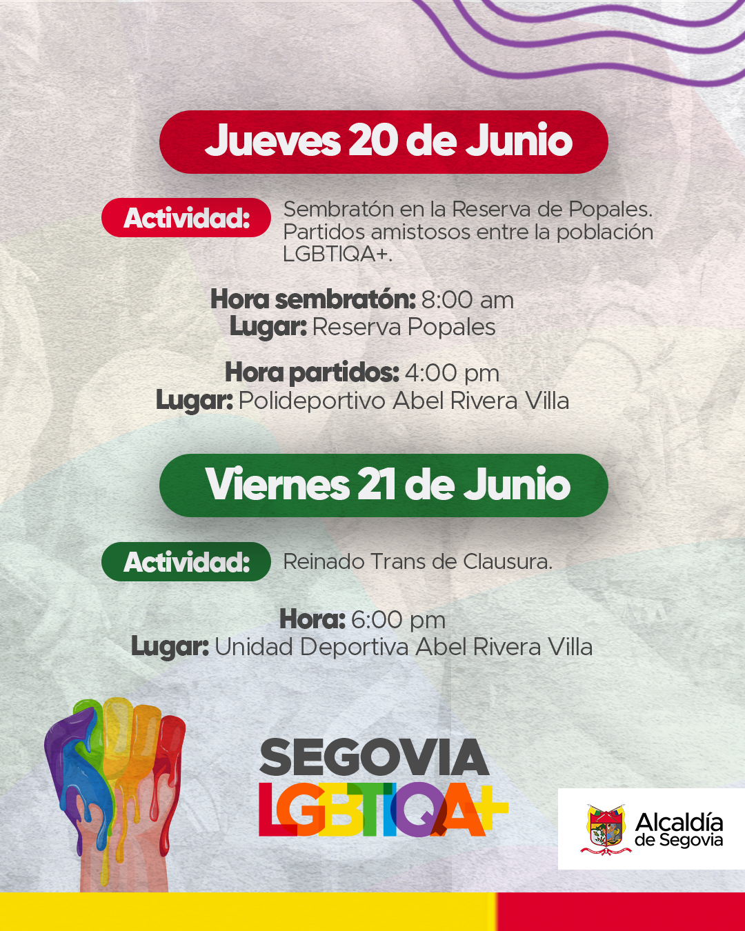 Marcha del Orgullo LGBTIQA+ Segovia 2024