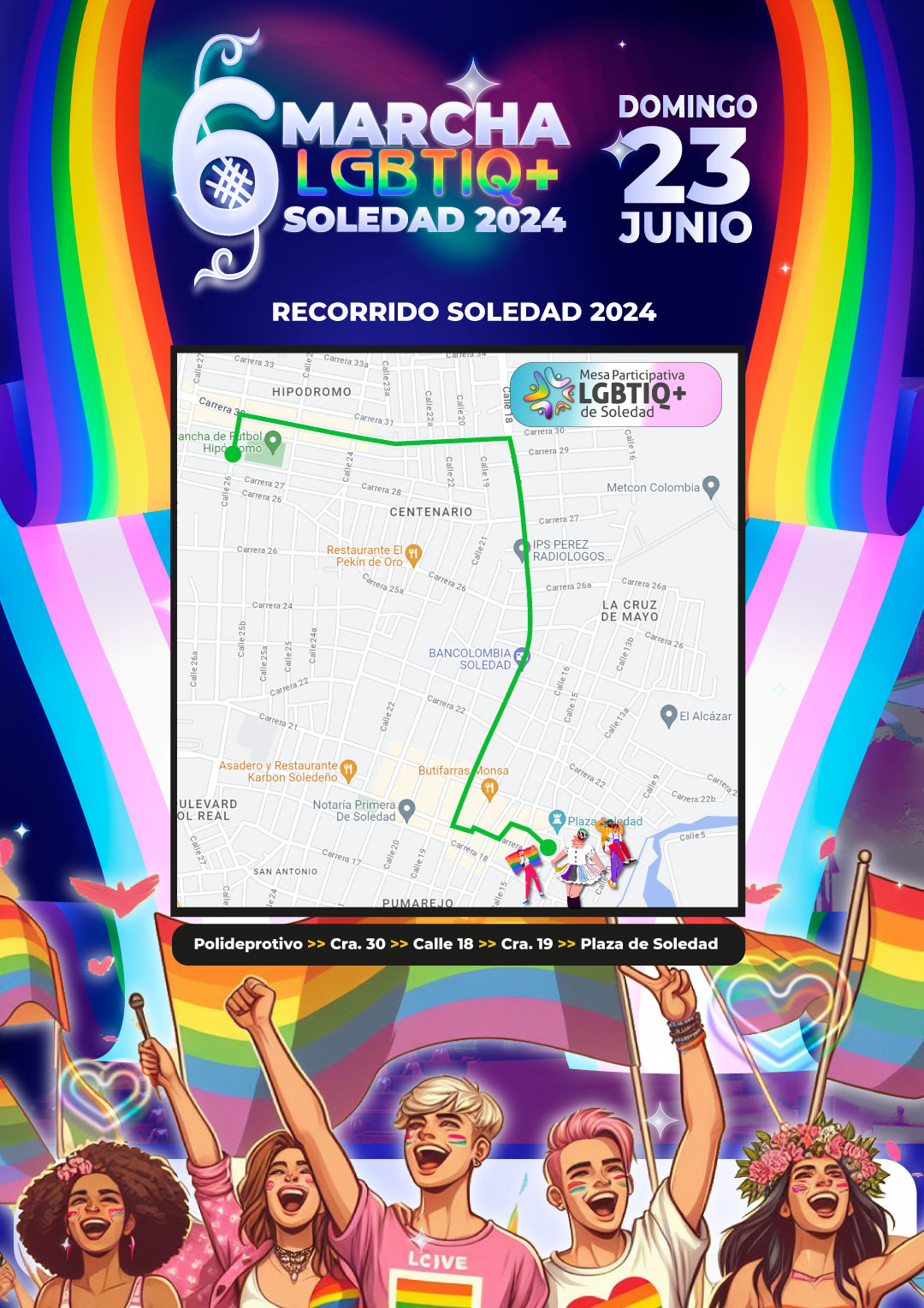 6 Marcha LGBTIQ+ Soledad 2024