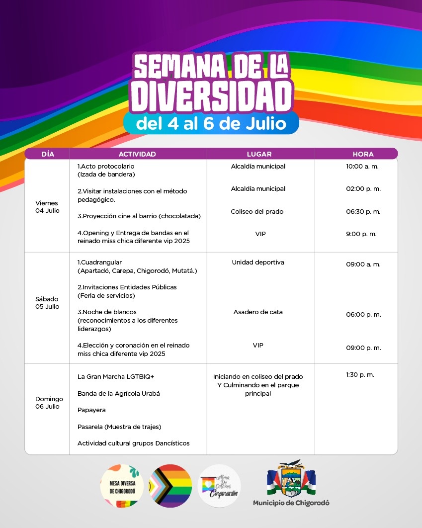 Gran Marcha Del Orgullo LGBTIQ+ Chigorod&oacute; 2025