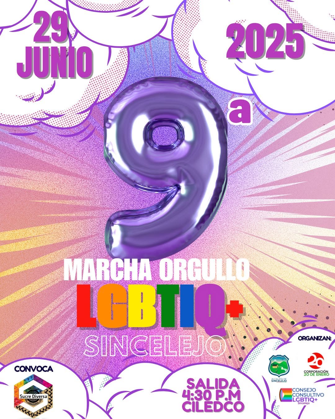 9� Marcha Del Orgullo LGBTIQ+ Sincelejo 2025