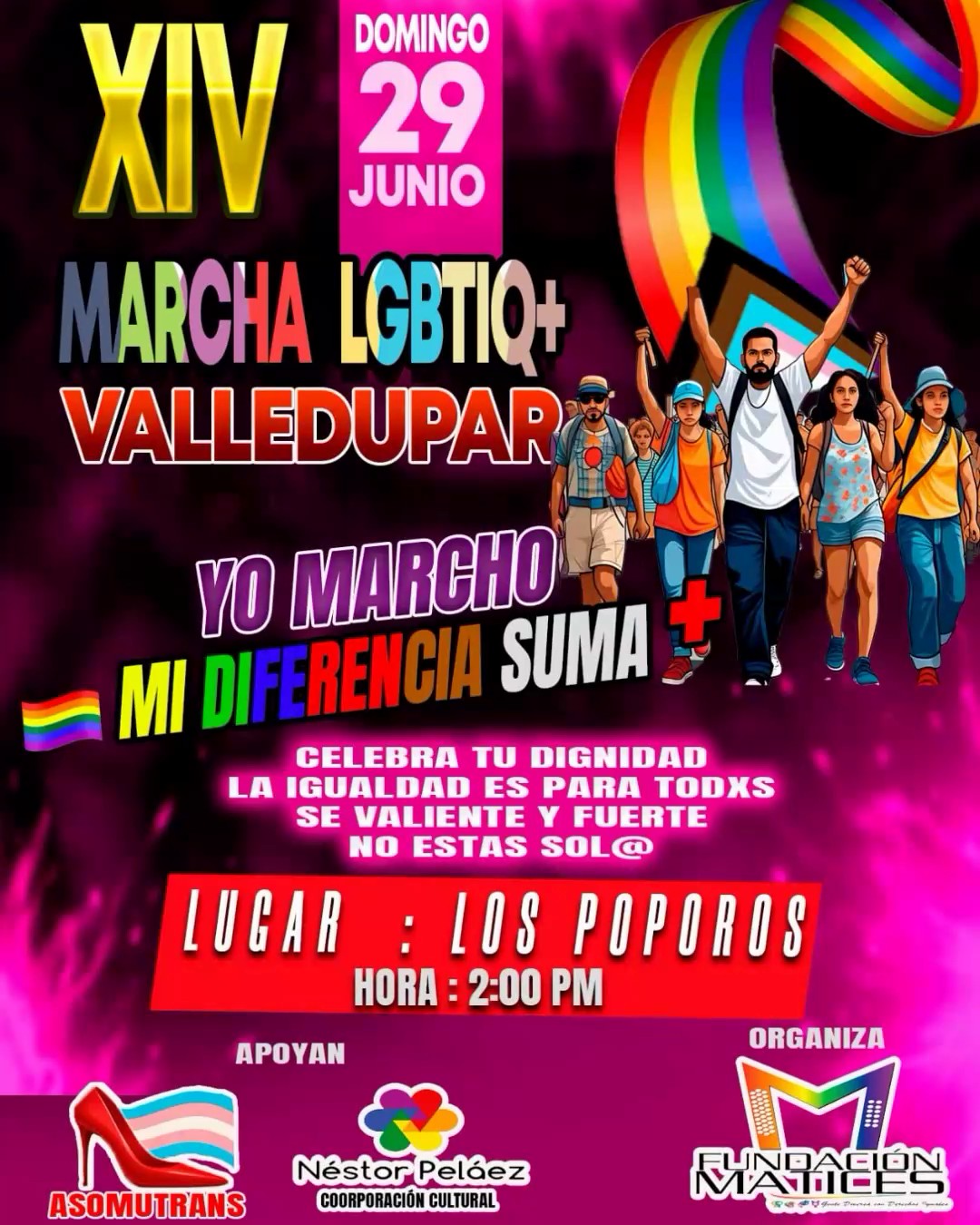 15� Marcha LGBTIQ+ Valledupar 2025