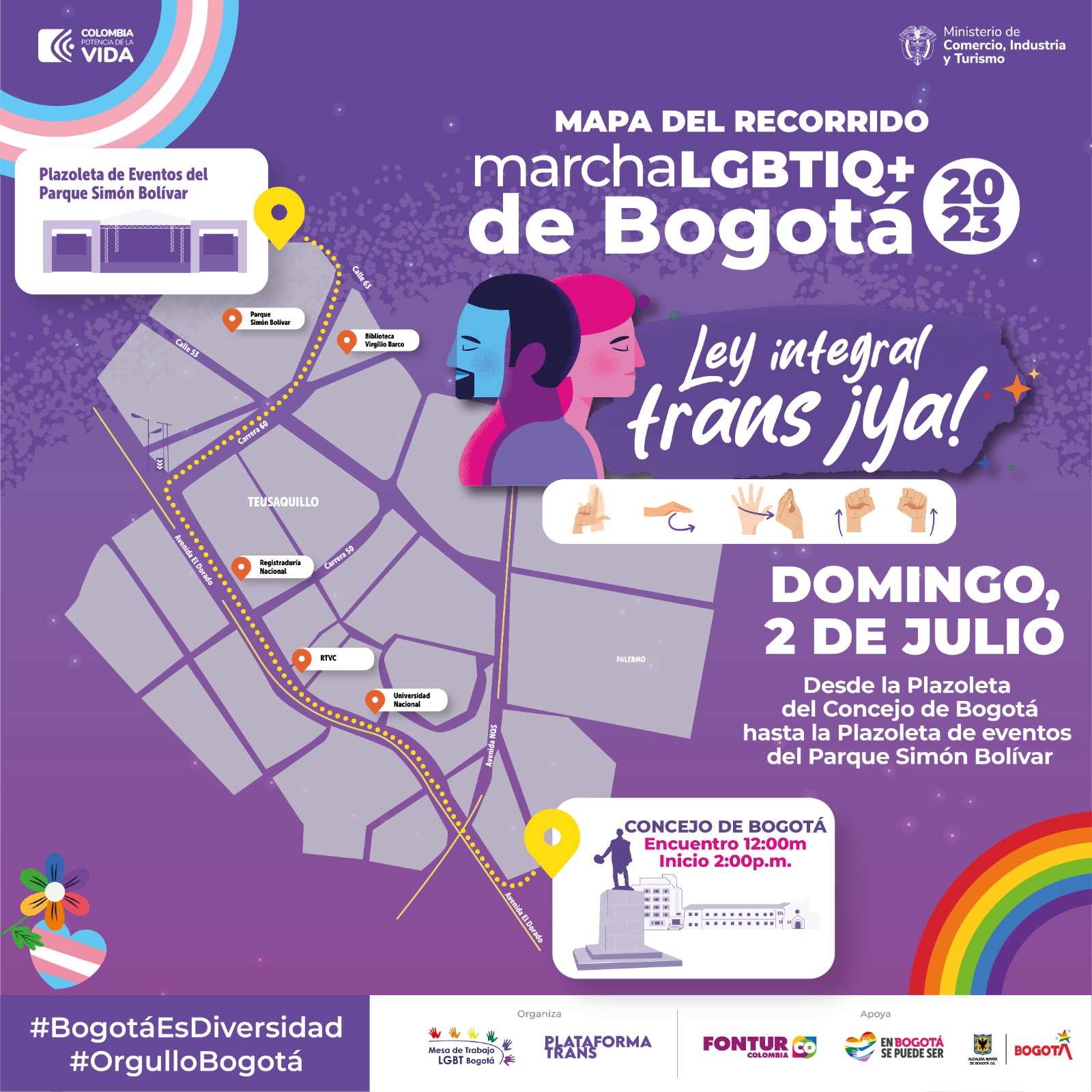  27 Marcha LGBTI de Bogot 2023