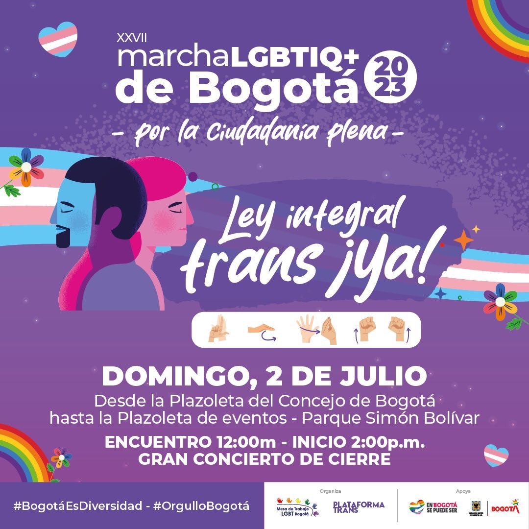  27 Marcha LGBTI de Bogot 2023