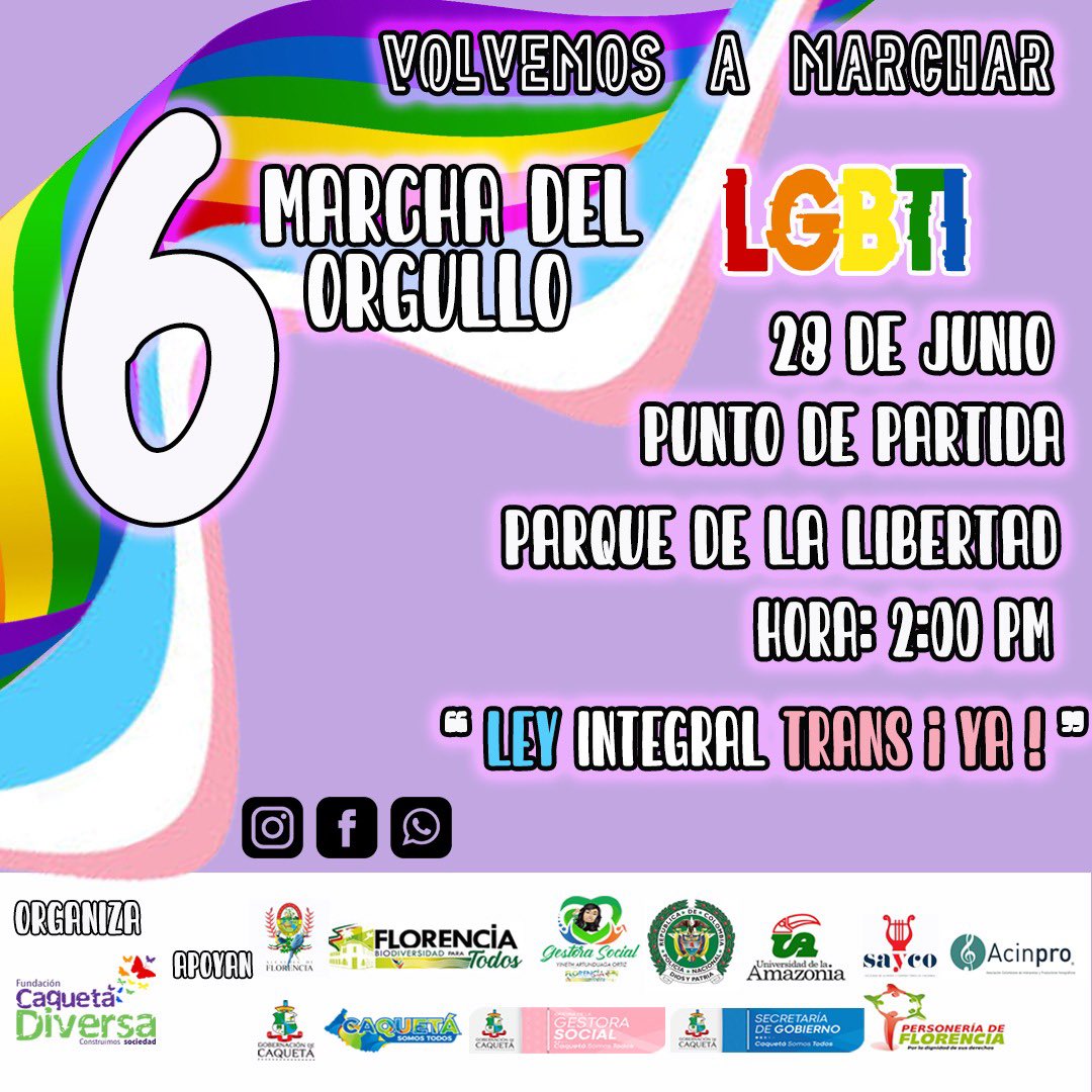 6 Marcha Del Orgullo LGBTI  Florencia 2023