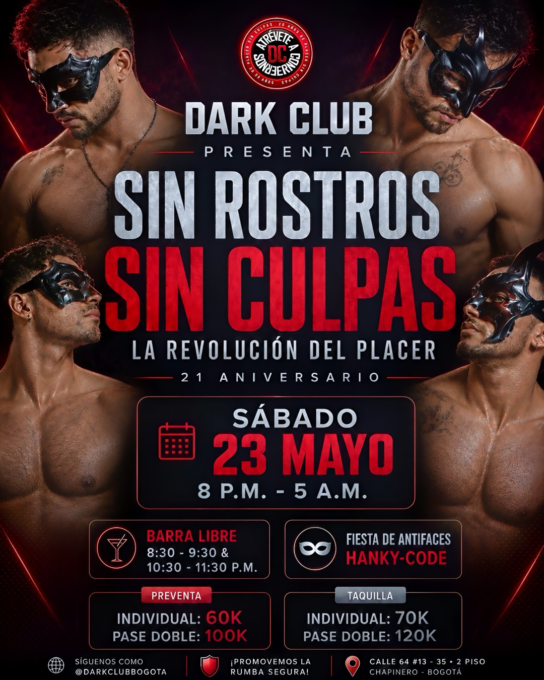 DARK CLUB · NUDIST SEX CLUB en BOGOT�