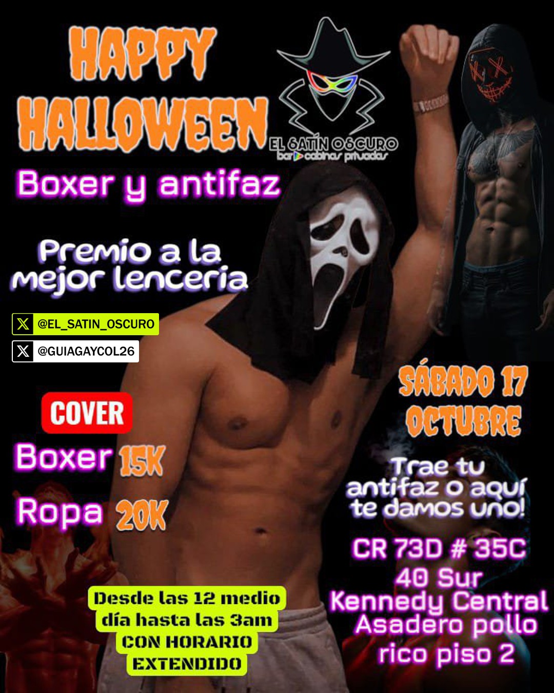 EL SAT�N OSCURO · CABINAS PRIVADAS en BOGOT�